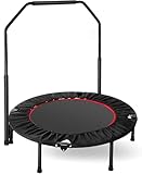 LIFERUN Indoor-Trampolin Ø101cm,Faltbares Fitness-Trampolin,Trampolin für Jumping Fitness,Tragfähigkeit 150 kg,Verstellbare...