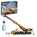 LEGO City Mobiler Baukran, Bauspielzeug für Jungen und Mädchen, Geschenk für kreative Kinder, ausfahrbarer langer Ausleger, 4...
