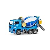 bruder 02744 - MAN TGA Betonmisch-LKW - 1:16 Betonmischer Baufahrzeug Baustelle Lastwagen Mischwagen Truck Transporter
