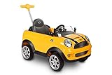 ROLLPLAY Push Car mit ausziehbarer Fußstütze, Für Kinder ab 1 Jahr, Bis max. 20 kg, MINI Cooper, Gelb