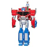 Transformers Spielzeug EarthSpark Spin Changer Optimus Prime Action-Figur (20 cm) mit Robby Malto Figur (5 cm), ab 6