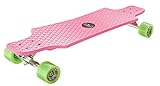 HUDORA Skateboards Longboard Fun Cruiser, pink - ABEC 7 - Skateboard - 12712