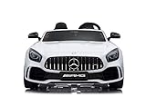 Kinderfahrzeug - Elektro Auto 'Mercedes GT R Doppelsitzer' - lizenziert - 12V10AH, 2 Motoren- 2,4Ghz Fernsteuerung, MP3,...