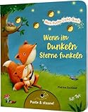 Mein Puste-Licht-Buch: Wenn im Dunkeln Sterne funkeln: Gute-Nacht-Buch mit Puste-Licht und LED-Lämpchen, Mitmachbuch für Kinder...