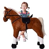TE-Trend Pferd, 70 cm – Das perfekte Reitpferd für Kinder mit Sattel, Zaumzeug und Steigbügeln. EIN traumhaftes Geschenk für...