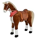 Pink Papaya Plüschpferd XXL 105cm - Max, riesiges Pferd zum Reiten, ein tolles Stehpferd XXL, bis 100kg, Spiel-Pferd Reitpferd...