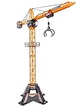 Dickie Toys - Mega Crane (120 cm) – extra großer Spielkran für Kinder von 3-5 Jahren, mit Fernbedienung, Seilwinde, Greifarm,...