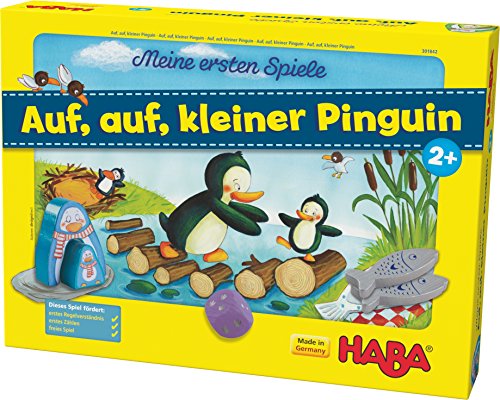 HABA 301842 - MES auf kleiner Pinguin, Würfel-Laufspiel