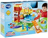 VTech Baby Flitzer - Parkgarage – Interaktives Spielzeug mit Abschleppwagen, Aufzug, Rutsche, Tankstelle u. v. m. – Für...