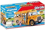 PLAYMOBIL City Life 71094 US Schulbus, Spielzeug-Bus mit Blinklicht, Spielzeug für Kinder ab 4 Jahren