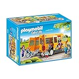 PLAYMOBIL City Life 9419 Schulbus mit abnehmbaren Dach, Für Kinder ab 4 Jahren