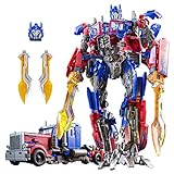 SK MISS Transforming Optimus Figur Spielzeug, Deformation Roboter Spielzeug Car, Action Figuren mit Extra Austauschbaren Kopf für...