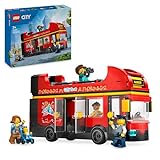 LEGO City Doppeldeckerbus, Doppeldecker Spielzeug-Bus, Fahrzeug-Spielset für Mädchen und Jungen ab 7 Jahren, enthält 5 Figuren,...