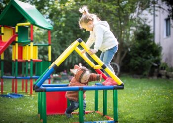 Klettergerüst im Garten